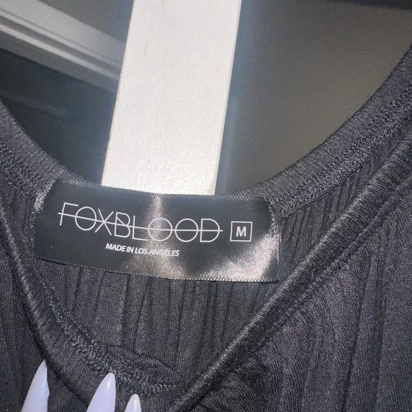 Foxblood Off-Shoulder Maxi Dress - Picture 3 of 3